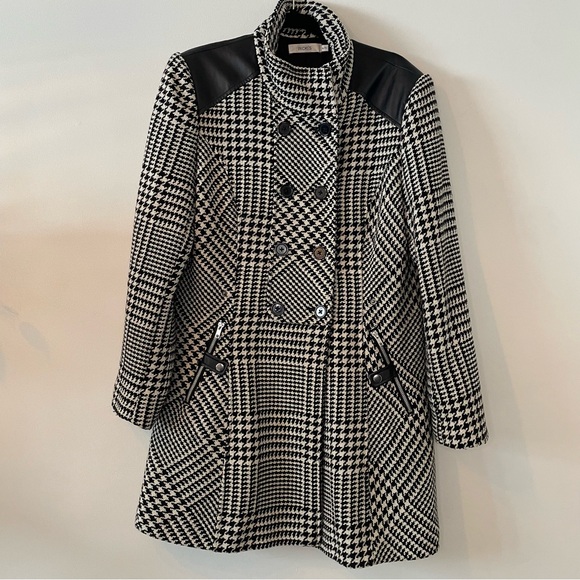 Ricki's Jackets & Blazers - Ricki's Monochrome Houndstooth Trench Coat Jacket